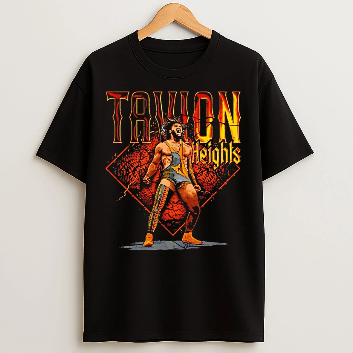Classic Tavion Heights Superstar Name Wwe Graphic T Shirts