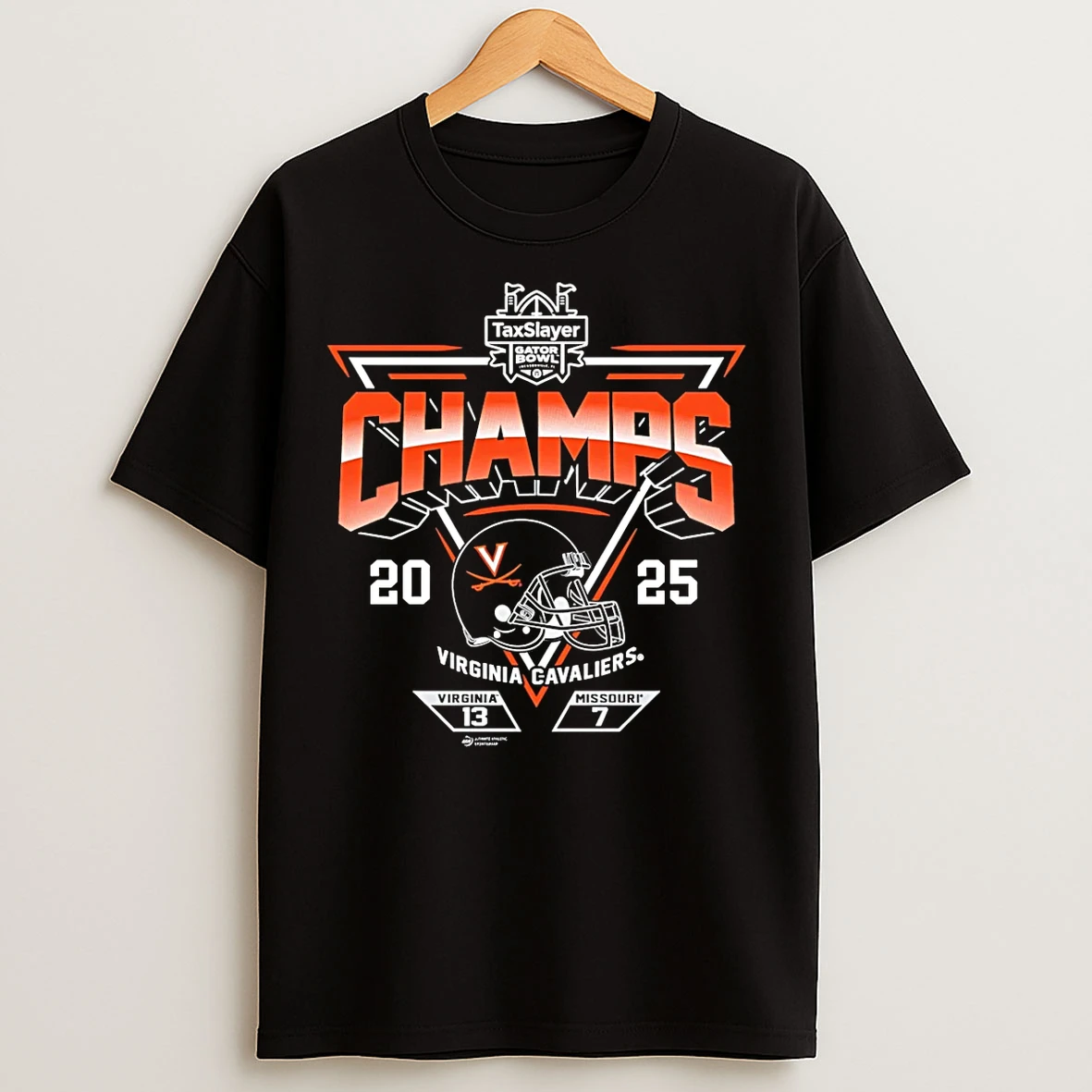 Classic Taxslayer Gator Bowl Champions 2025 Virginia Cavaliers Socre T Shirts