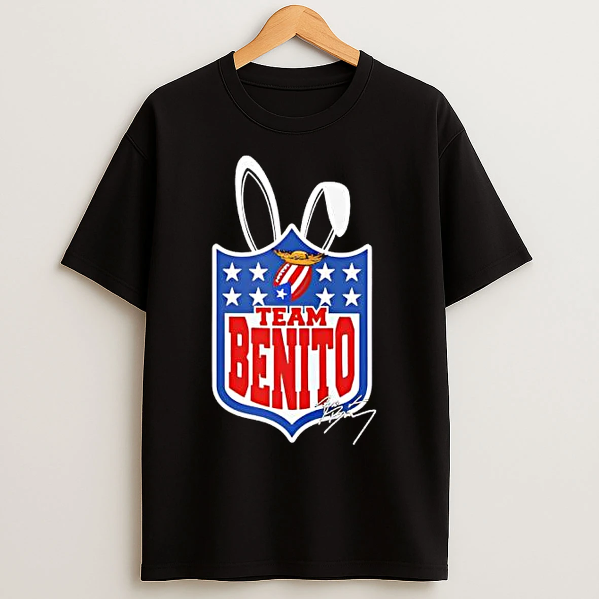 Classic Team Benito Nfl Bad Bunny Super Bowl T Shirts