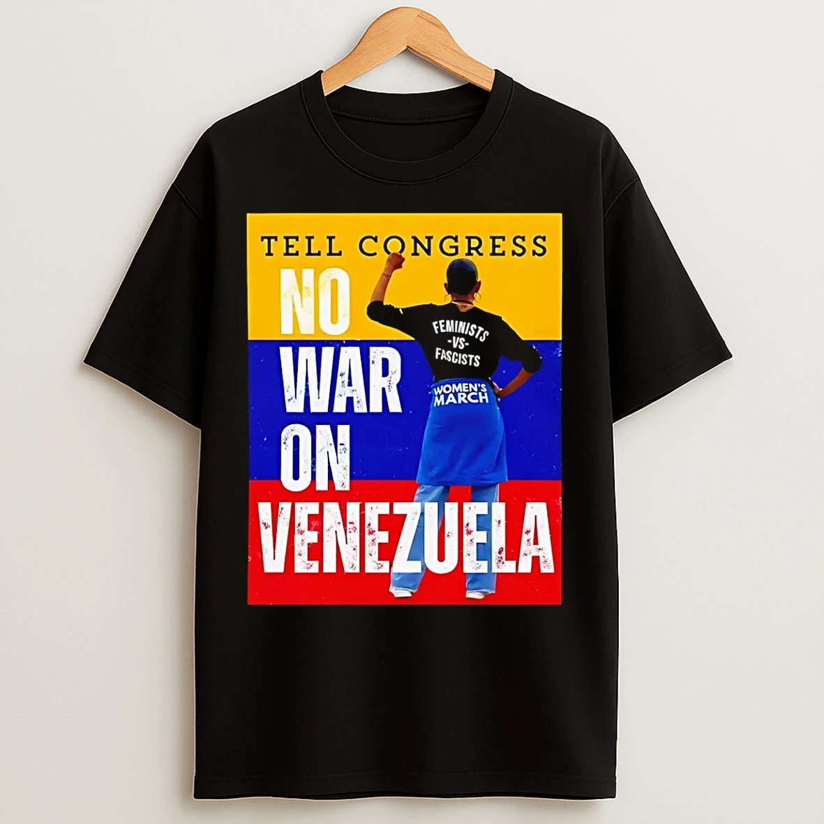 Classic Tell Congress No War On Venezuela Flag T Shirts