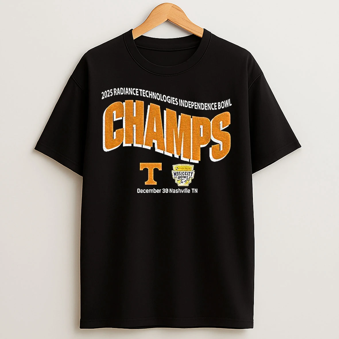 Classic Tennessee Volunteers Football 2025 Liberty Mutual Music City Bowl Champions On December 30 2025 T Shirts