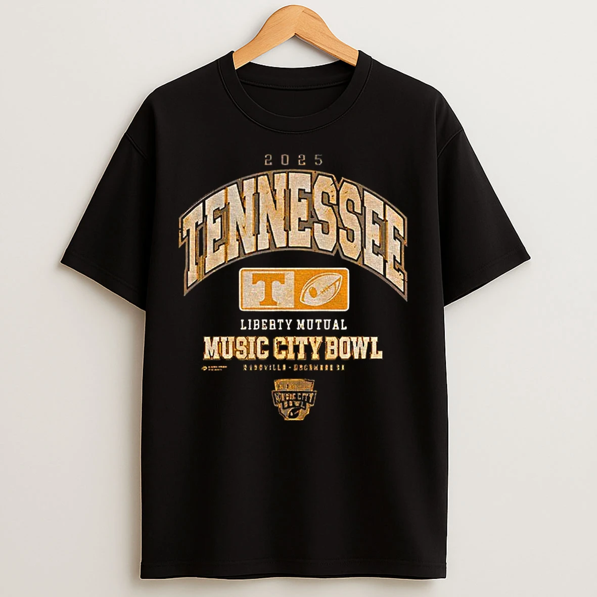 Classic Tennessee Volunteers Football 2025 Liberty Mutual Music City Bowl Nashville December 30 T Shirts