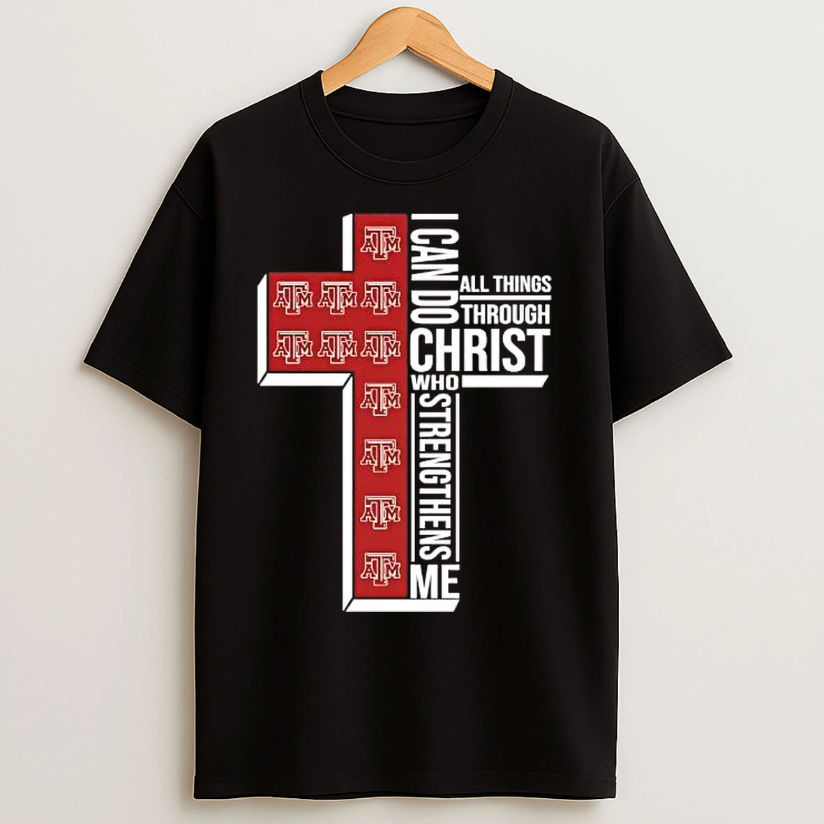 Classic Texas Am Aggies I Can Do All Things Through Christ T Shirts