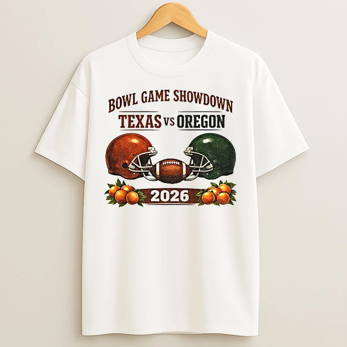 Classic Texas Longhorns Vs Oregon Ducks Football 2026 Postseason Game Day Bowl Game Showdown T Shirts