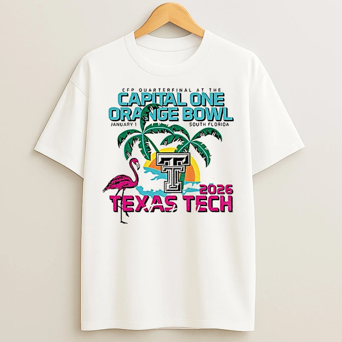Classic Texas Tech Red Raiders Football 2026 Cfp Quarterfinal At The Capital One Orange Bowl Game T Shirts