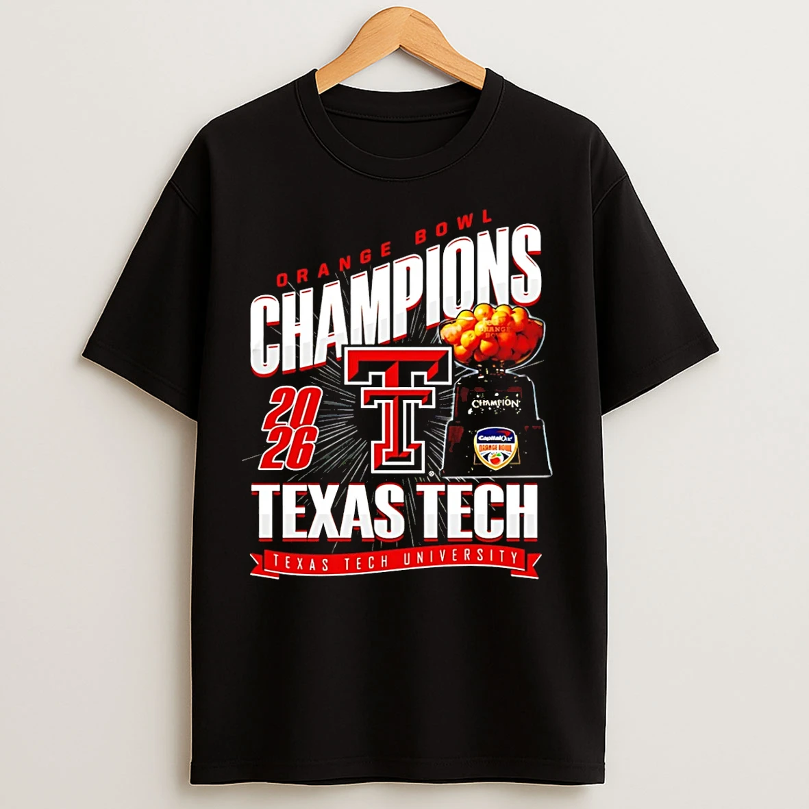 Classic Texas Tech Football 2026 Orange Bowl Champions Classic T Shirts