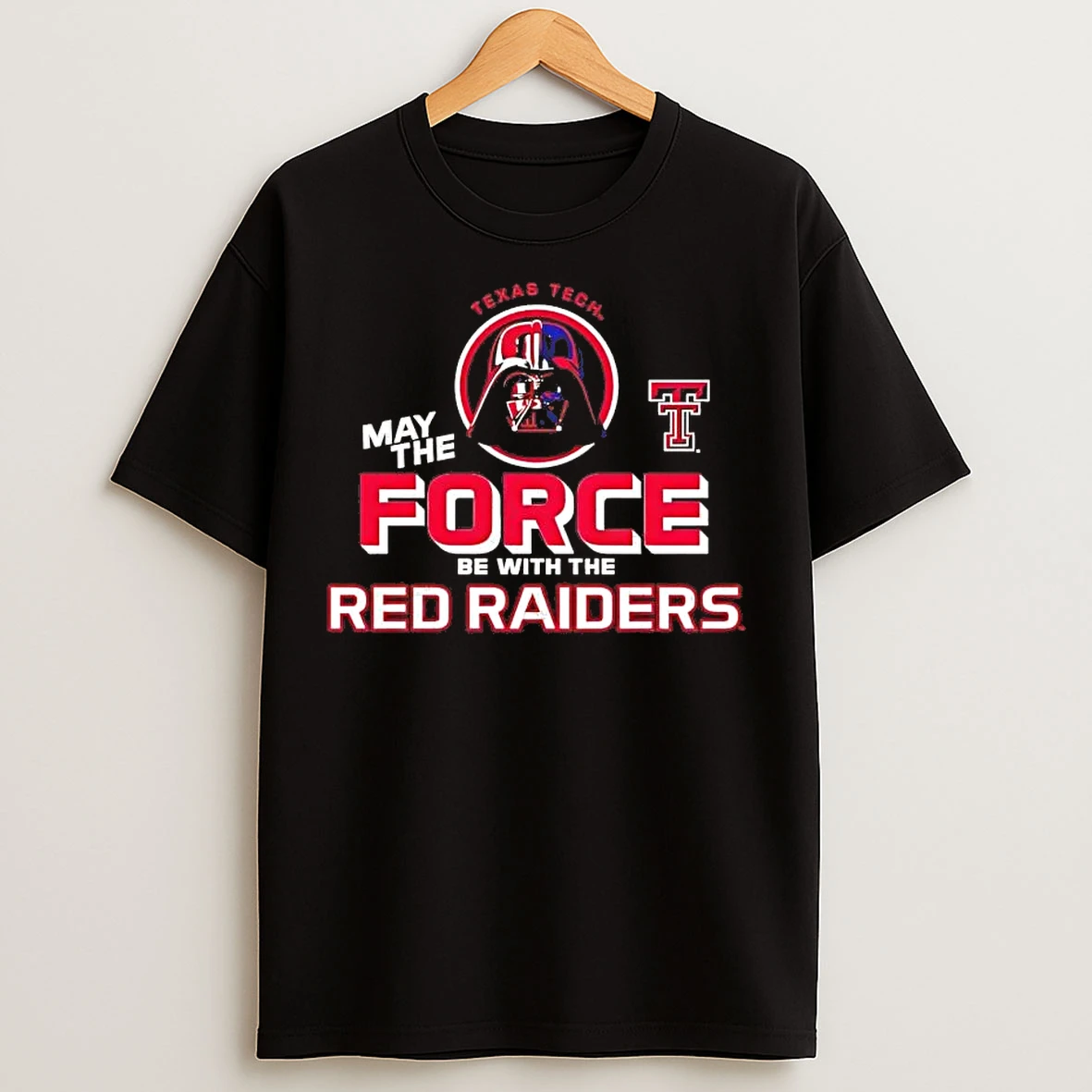 Classic Texas Tech May The Force Be With The Red Raiders Darth Vader T Shirts
