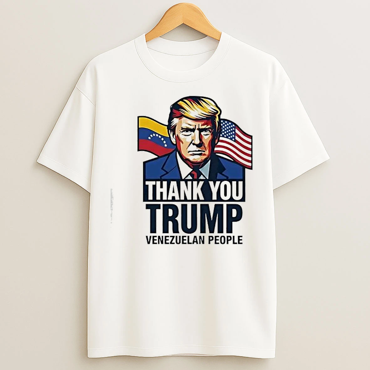 Classic Thank You Trump Venezuelan People Graphic T Shirts