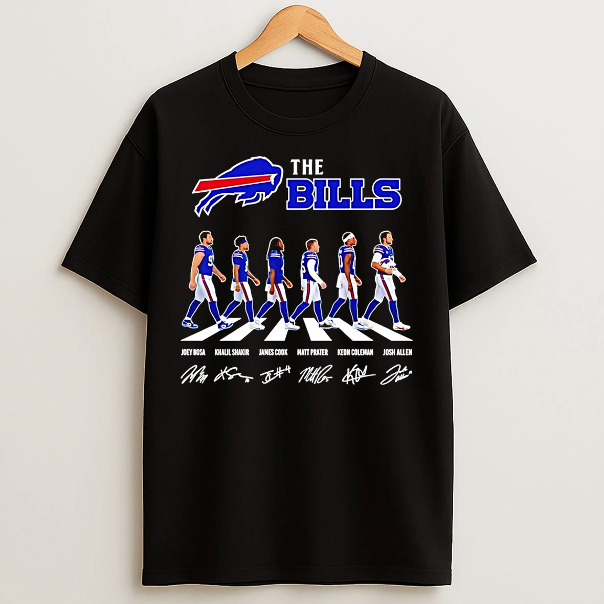 Classic The Bills Buffalo Bills Cross The Street Signatures 2026 T Shirts