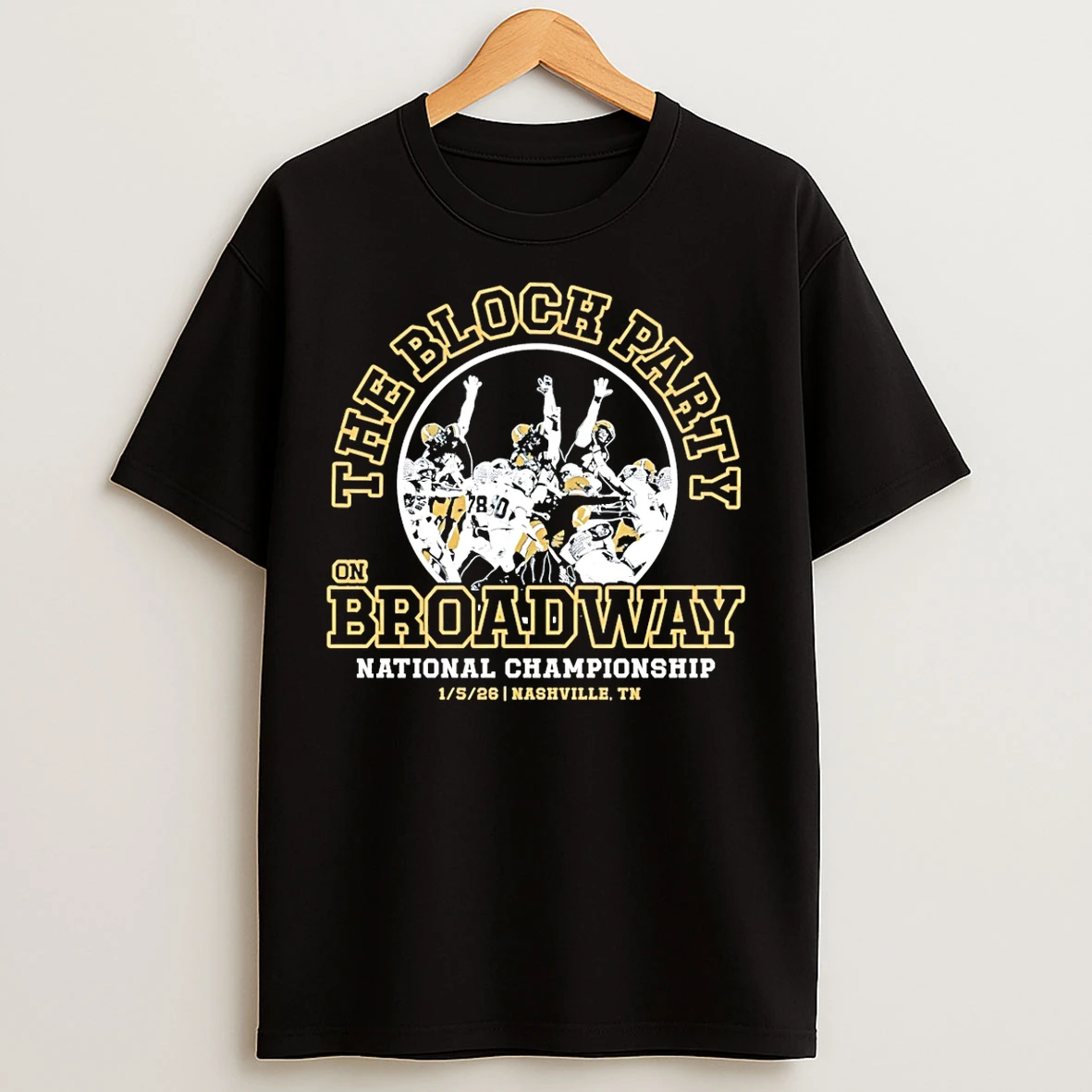 Classic The Block Party On Broadway Victory National Championship Montana State Bobcats T Shirts