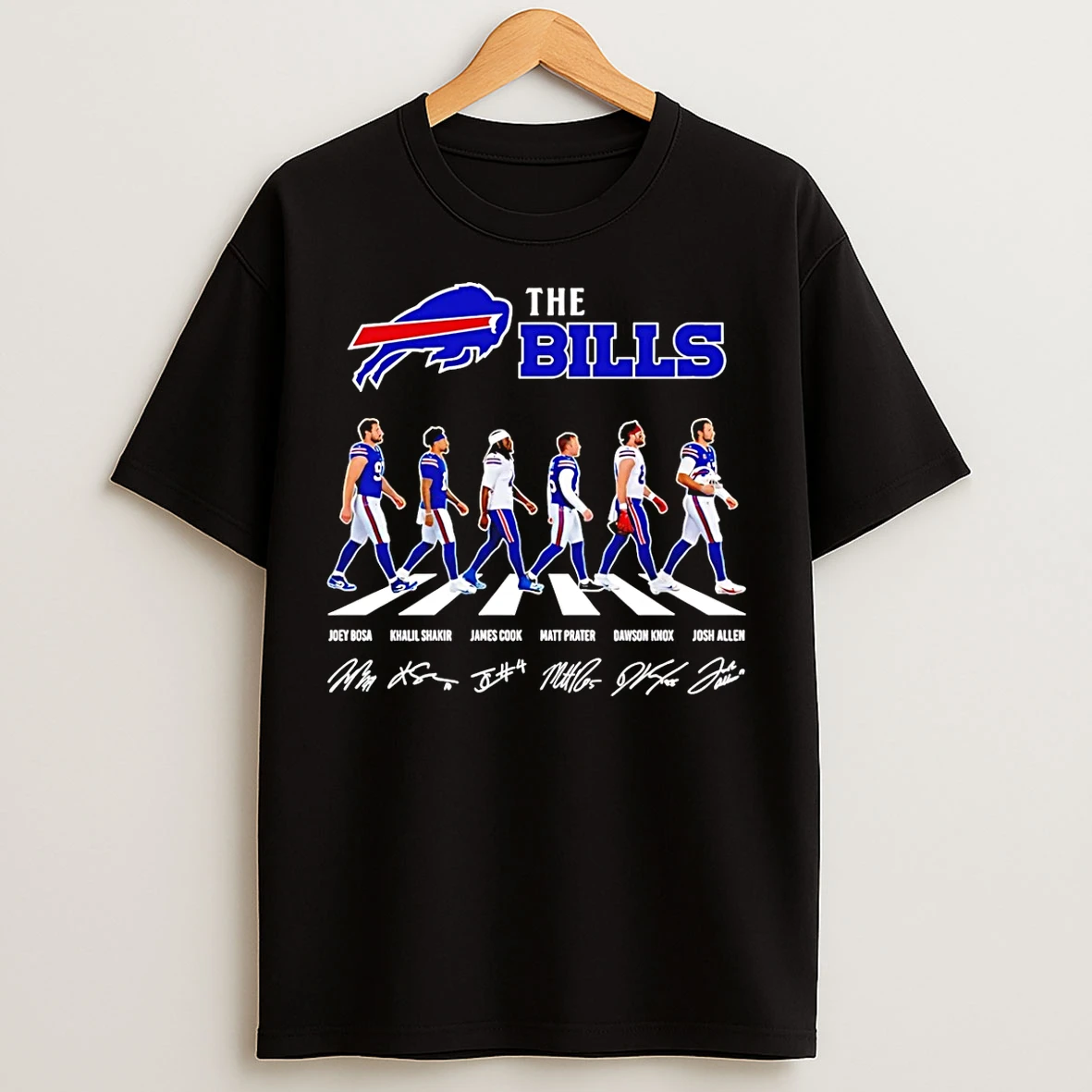 Classic The Buffalo Bills Cross The Street Signatures 2026 T Shirts