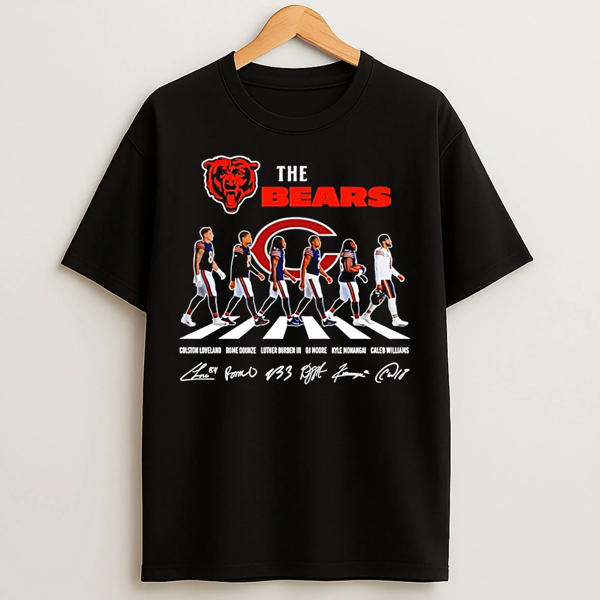 Classic The Chicago Bears Cross The Street Signatures 2026 T Shirts