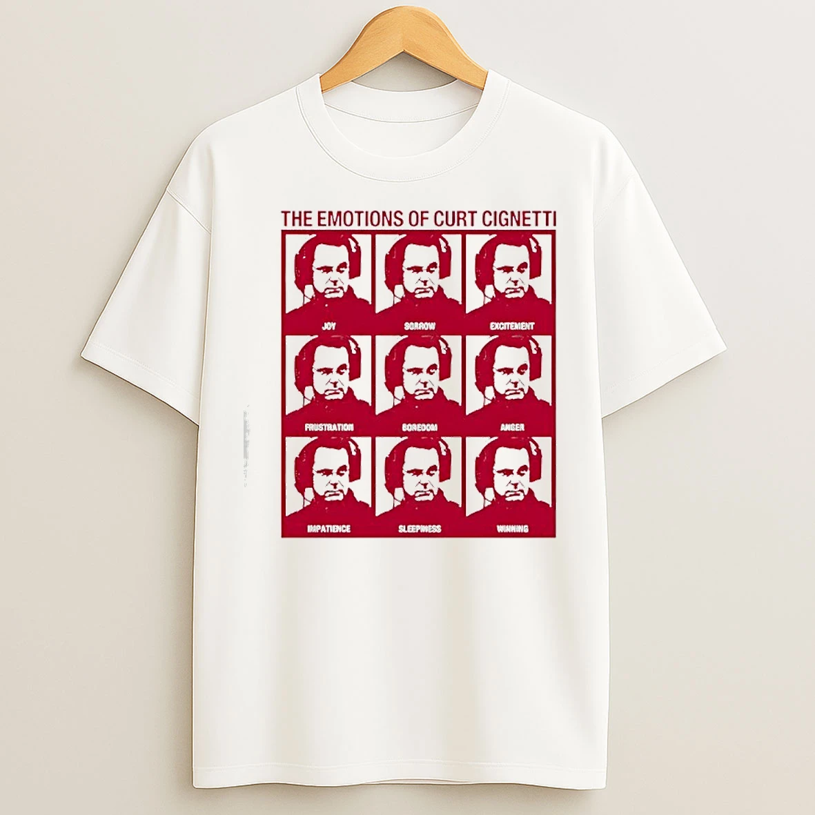 Classic The Emotions Of Curt Cignetti Indiana Hoosiers T Shirts