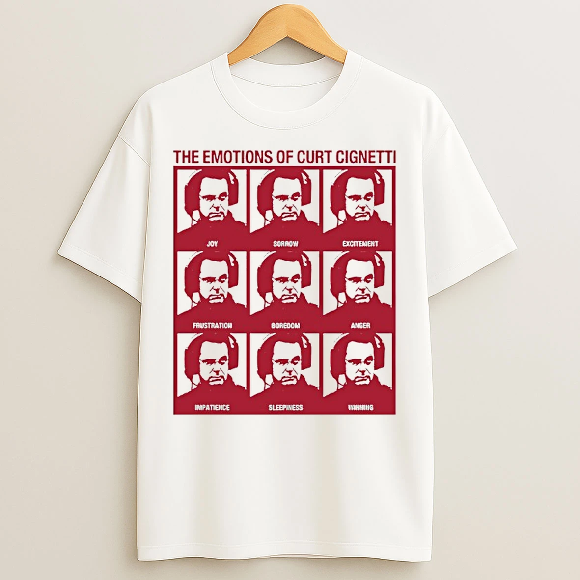 Classic The Emotions Of Curt Cignetti Indiana Hoosiers Football T Shirts