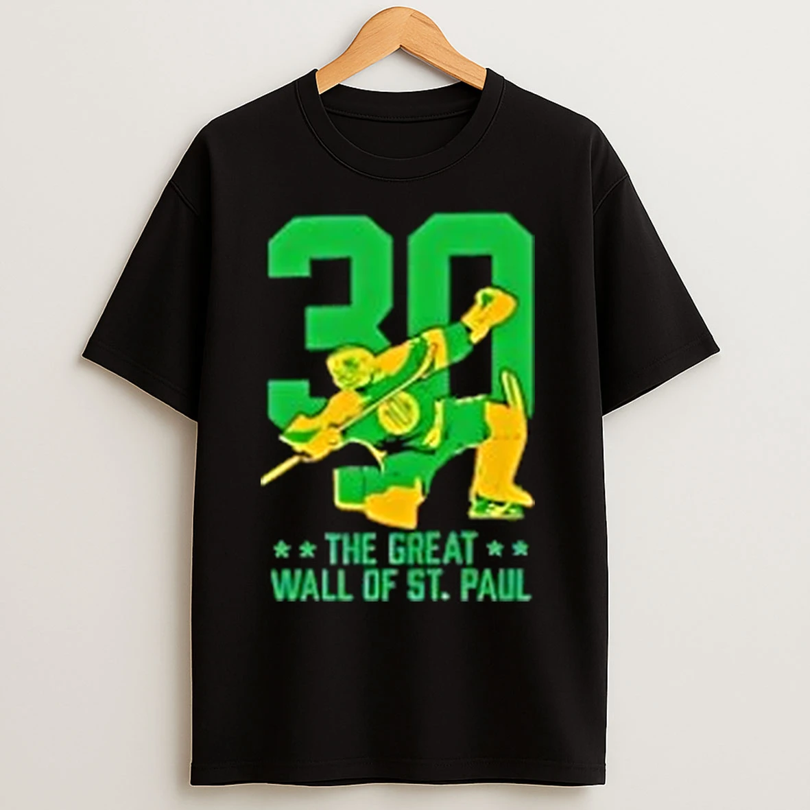 Classic The Great Wall Of St Paul Hockey 30 Years Logo T Shirts