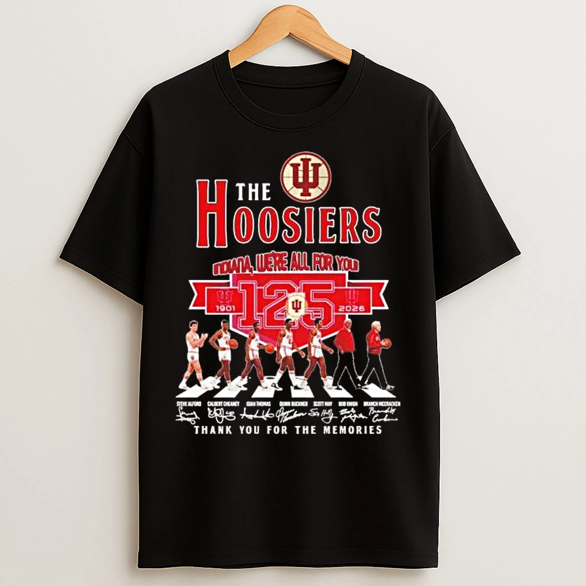 Classic The Indiana Hoosiers Were All For You 1901 2026 Players Abbey Road T Shirts