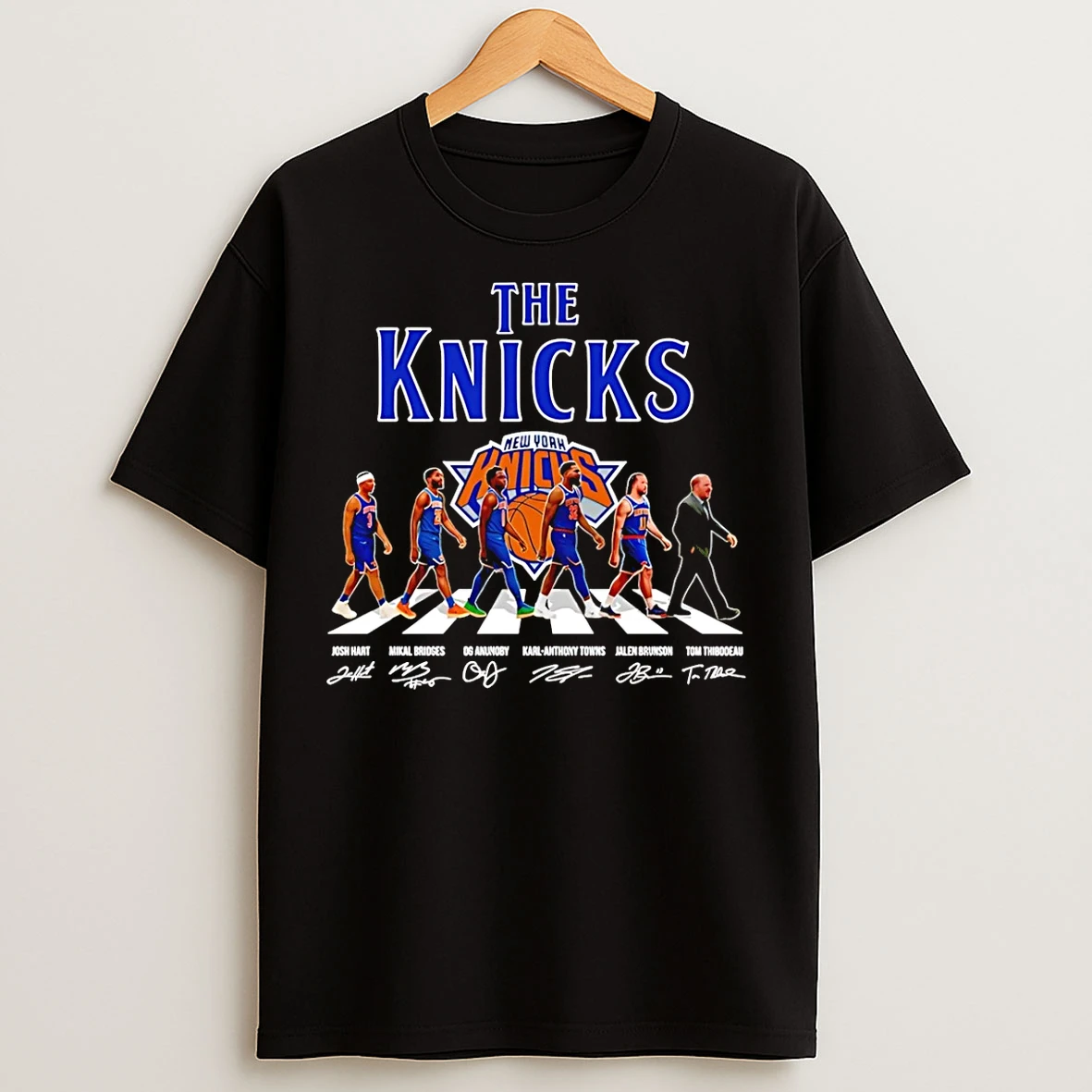 Classic The New York Knicks Cross The Street Signatures 2026 T Shirts