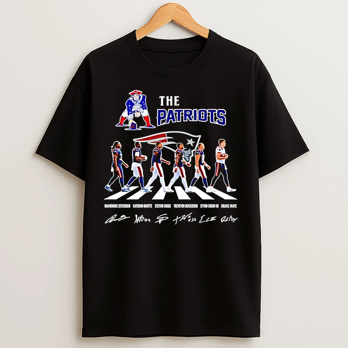Classic The Patriots Cross The Street Signatures 2026 T Shirts