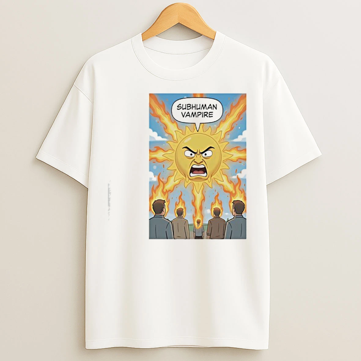 Classic The Subhuman Vampire Several People Graphic T Shirts