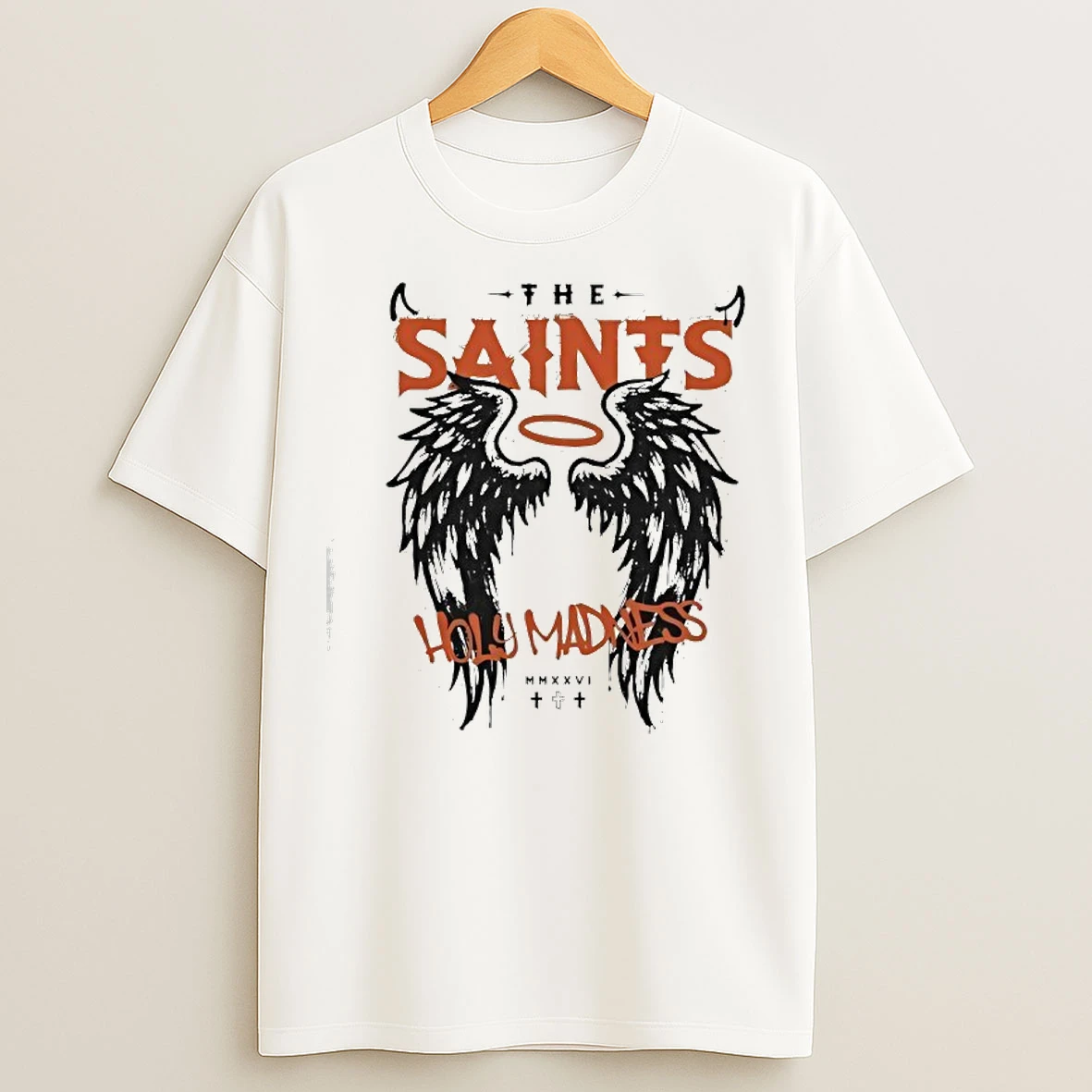 Classic The Saints Holy Madness Wings T Shirts