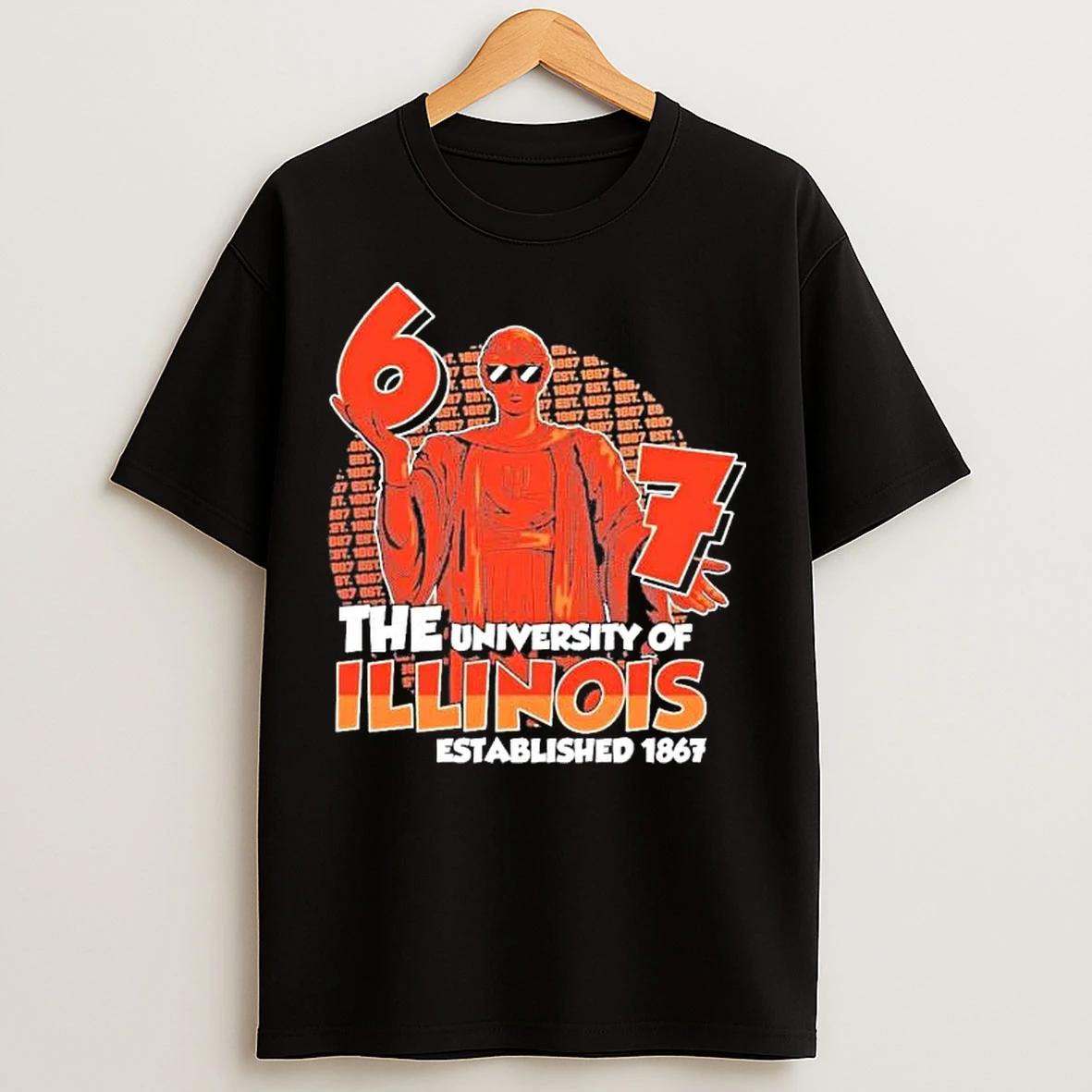Classic The University Of Illinois Alma Mater 6 7 Est 1867 T Shirts