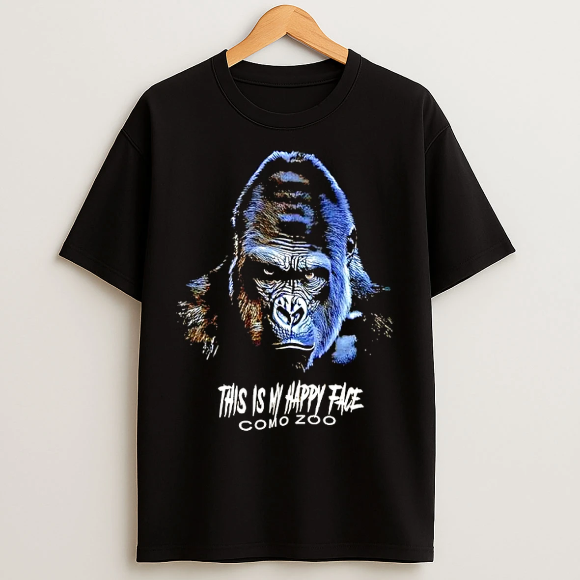Classic This Is My Happy Face Como Zoo Gorilla T Shirts
