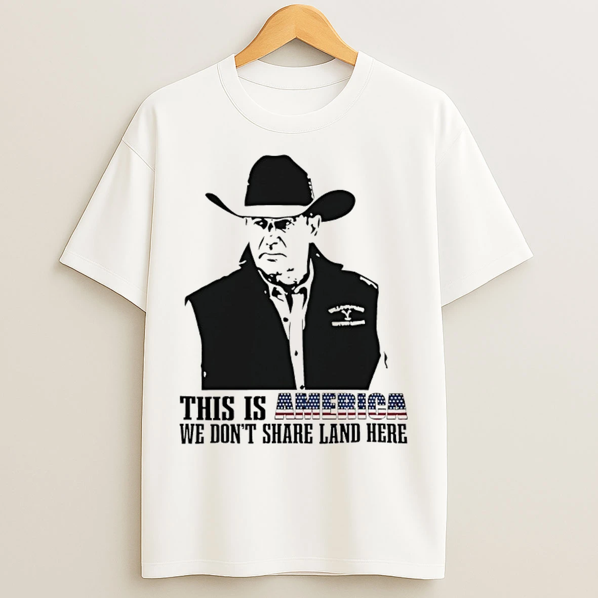 Classic This Is America We Dont Share Land Here T Shirts