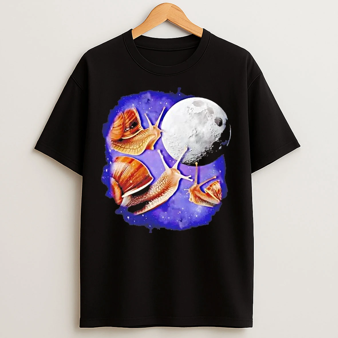 Classic Three Snails With The Moon T Shirts