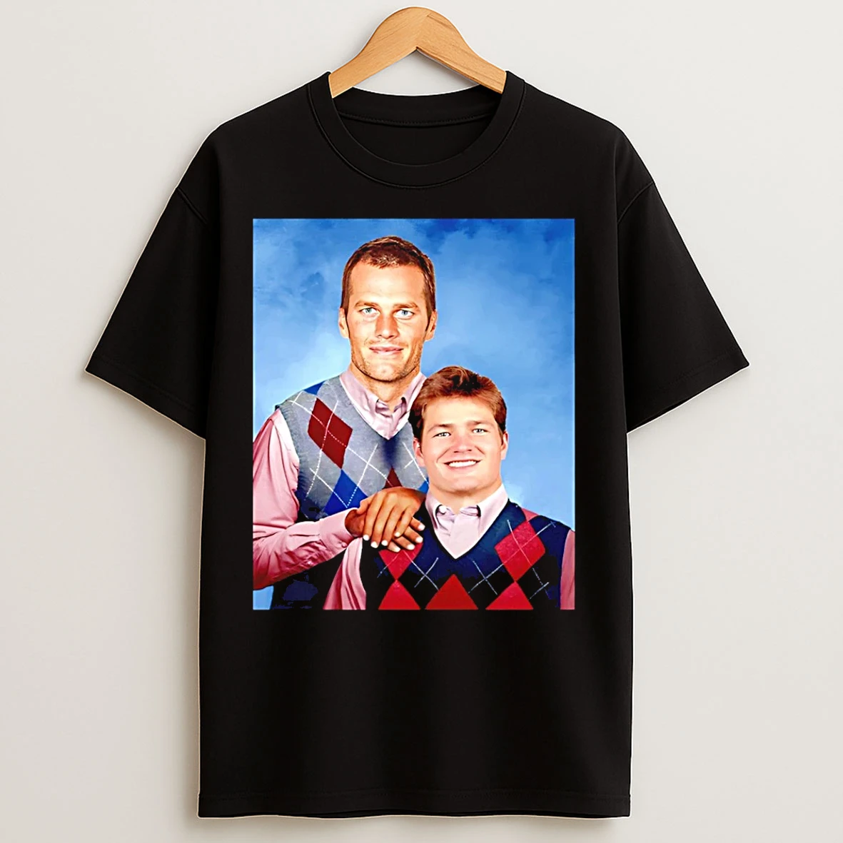 Classic Tom Brady And Drake Maye New England Patriots Step Brother T Shirts
