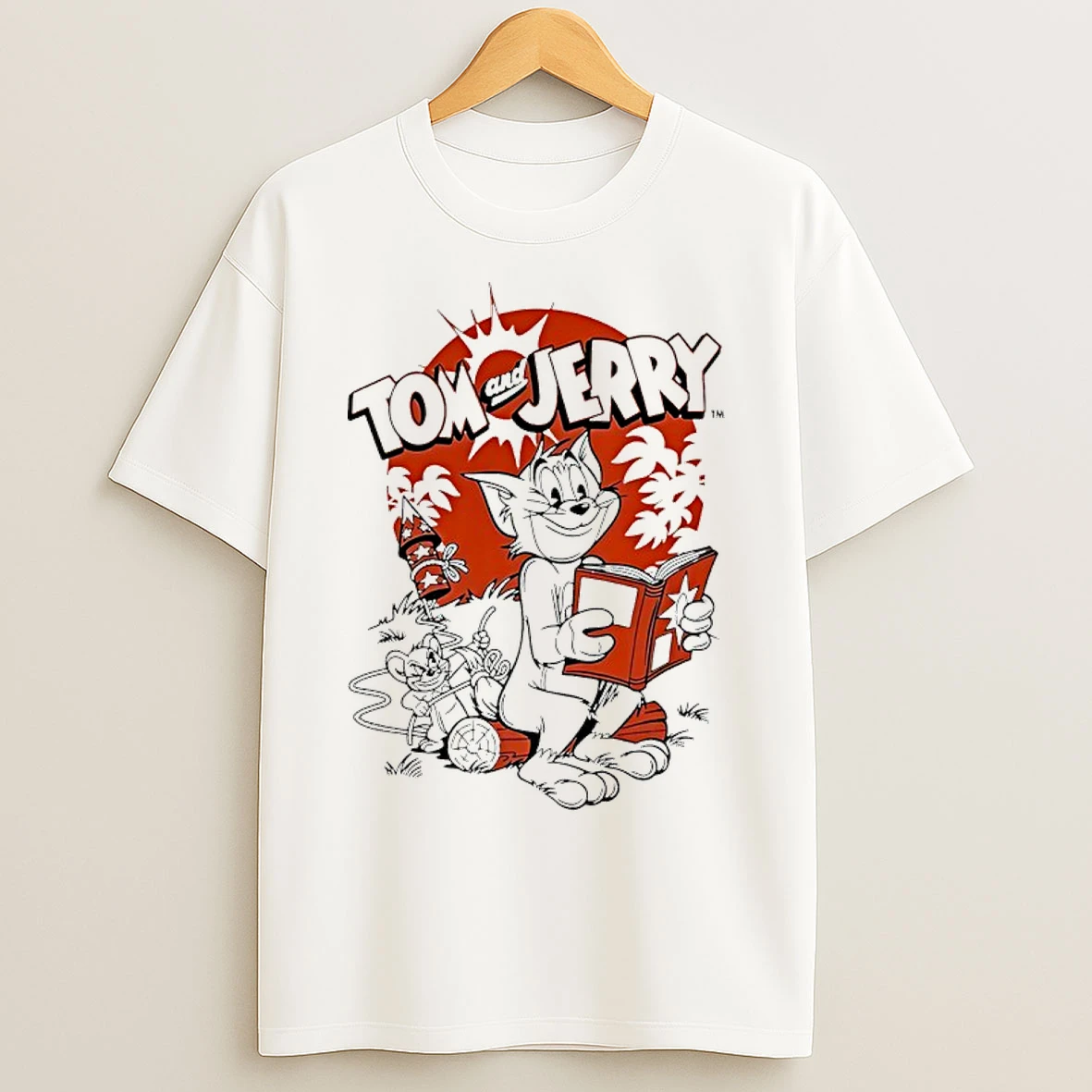 Classic Tom And Jerry Rocket Funny Vintage T Shirts