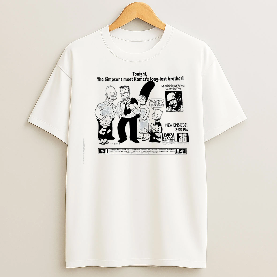 Classic Tonight The Simpsons Meet Homers Long Lost Brother Graphic T Shirts