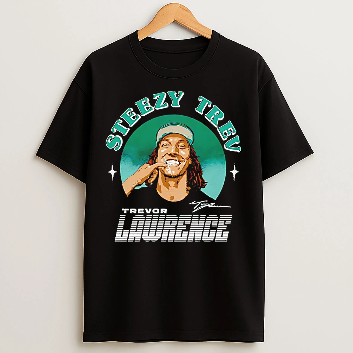 Classic Trevor Lawrence Jacksonville Jaguars Steezy Trev Signature T Shirts