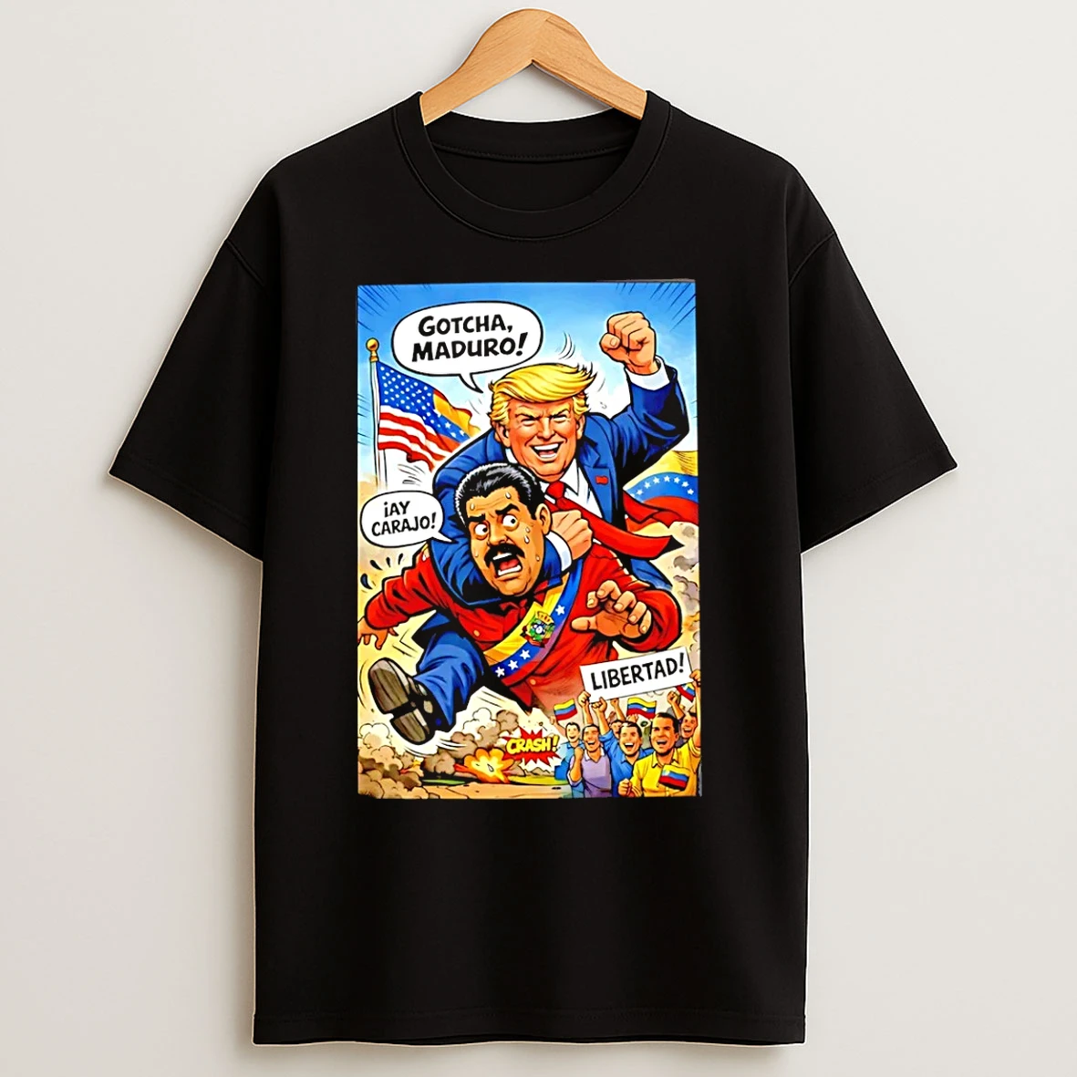 Classic Trump Announces Successful Operation To Capture Venezuelan Leader Maduro T Shirts