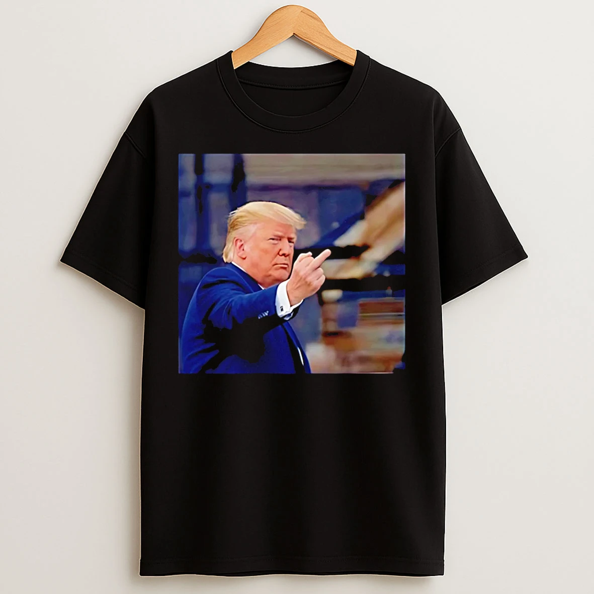 Classic Trump Appears To Flip Off Protester In Detroit T Shirts