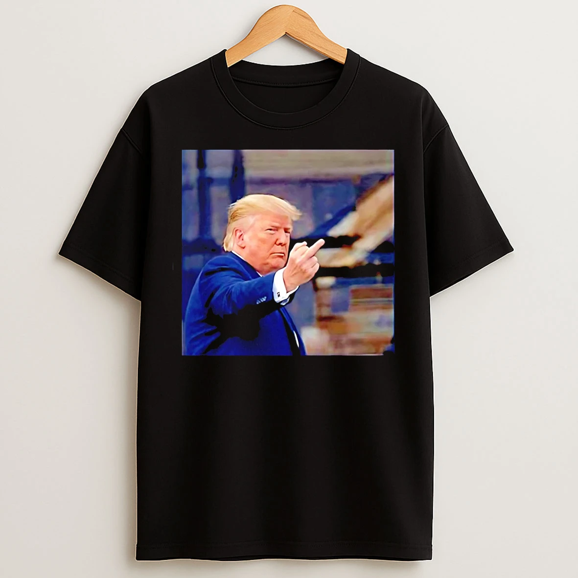 Classic Trump Flips Off Middle Finger On Michigan 2026 T Shirts