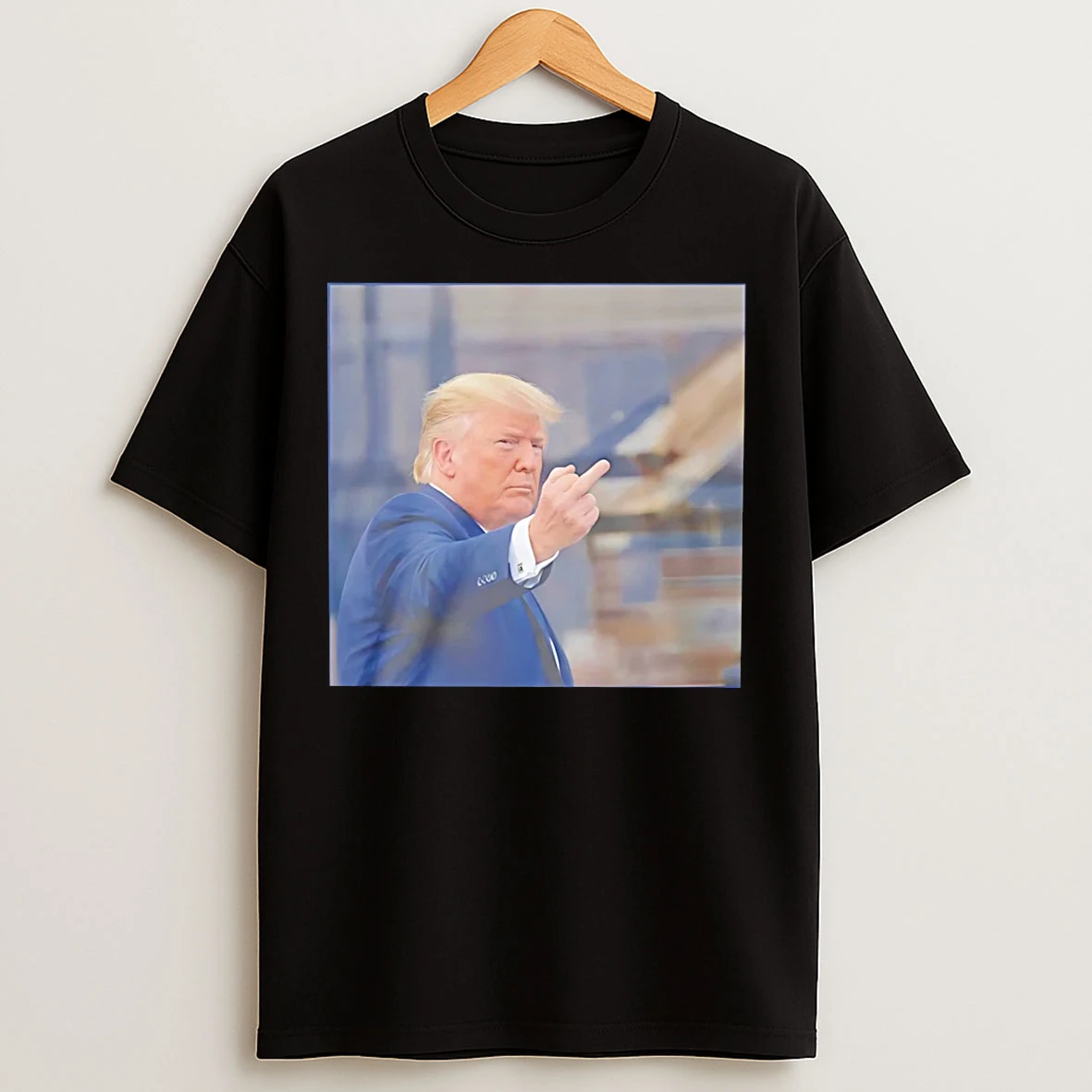 Classic Trump Flips Off Middle Finger On Michigan T Shirts