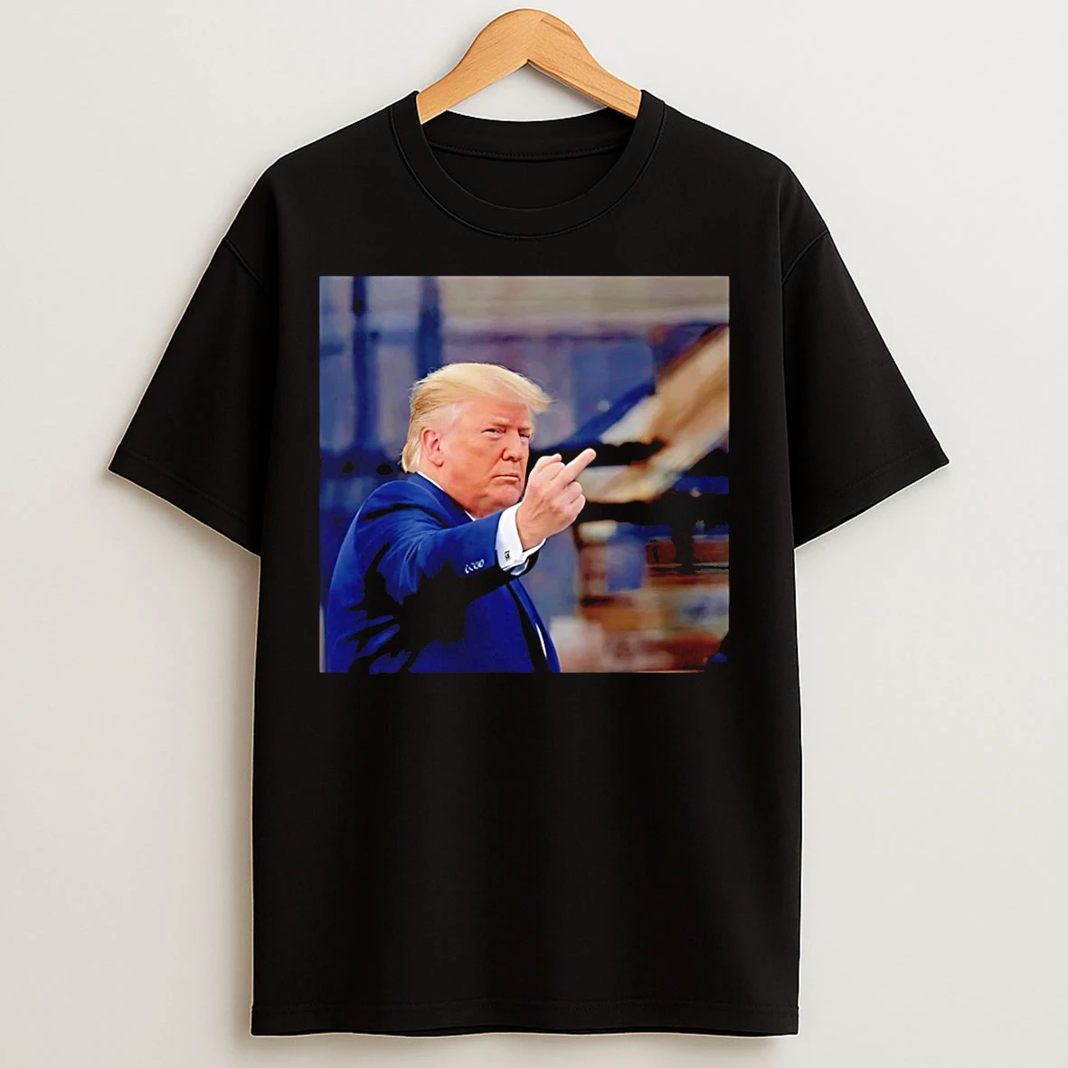 Classic Trump Giving Middle Finger At Ford Plant T Shirts