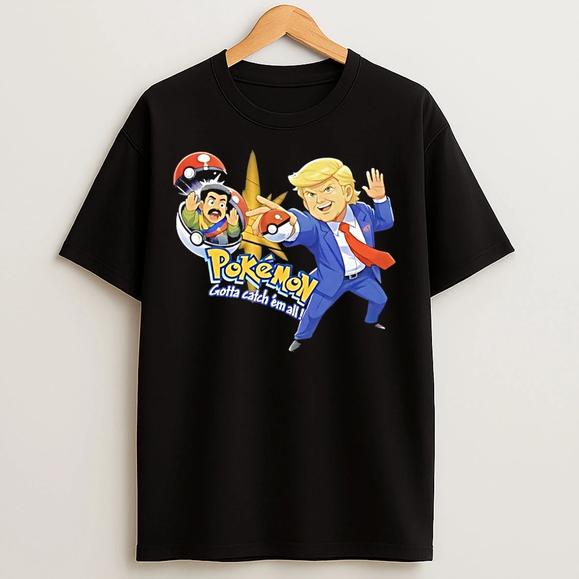 Classic Trump Maduro Venezuela Gotta Catch Em All Pokemon Parody T Shirts