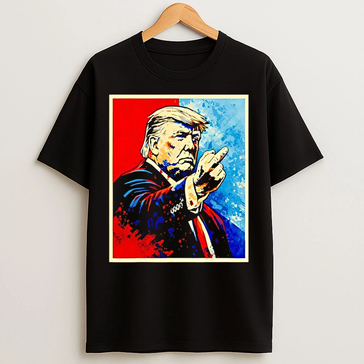 Classic Trump Middle Finger 2026 Meme Vintage Funny T Shirts