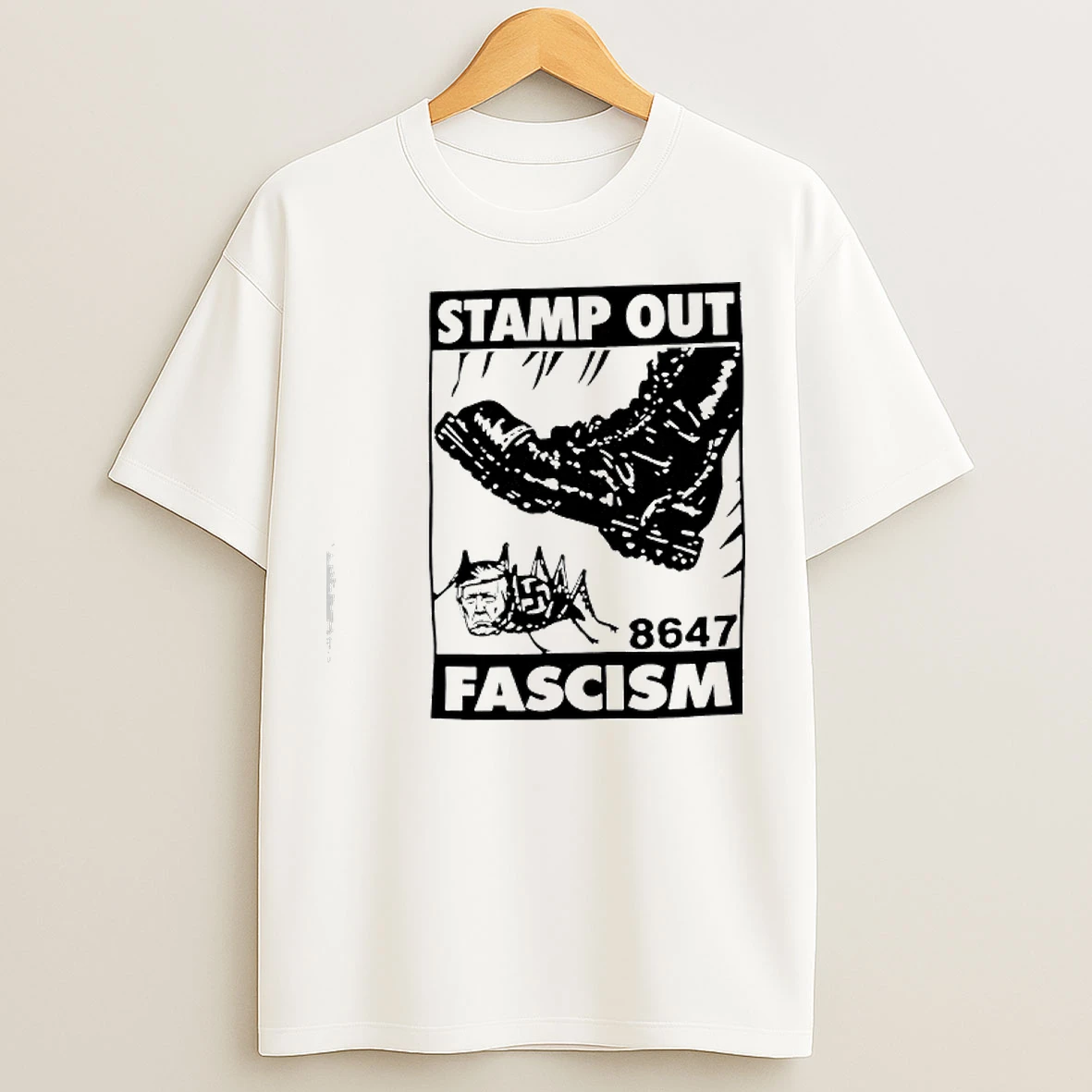Classic Trump Stamp Out Fascism 8647 T Shirts