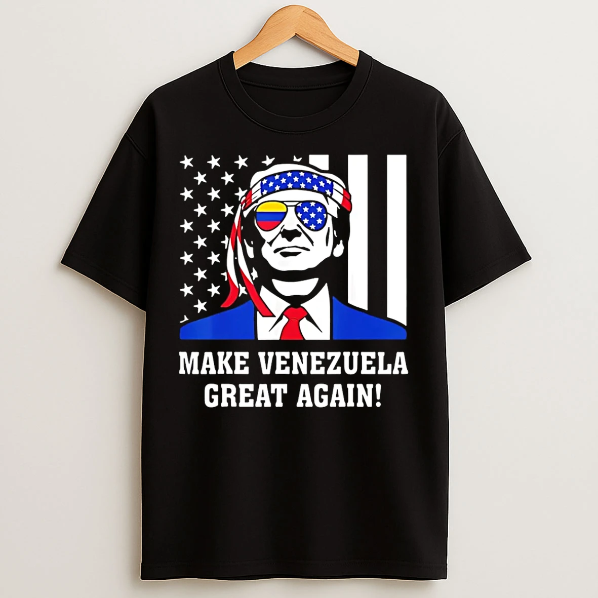 Classic Trump Usa Flag Make Venezuela Great Again T Shirts