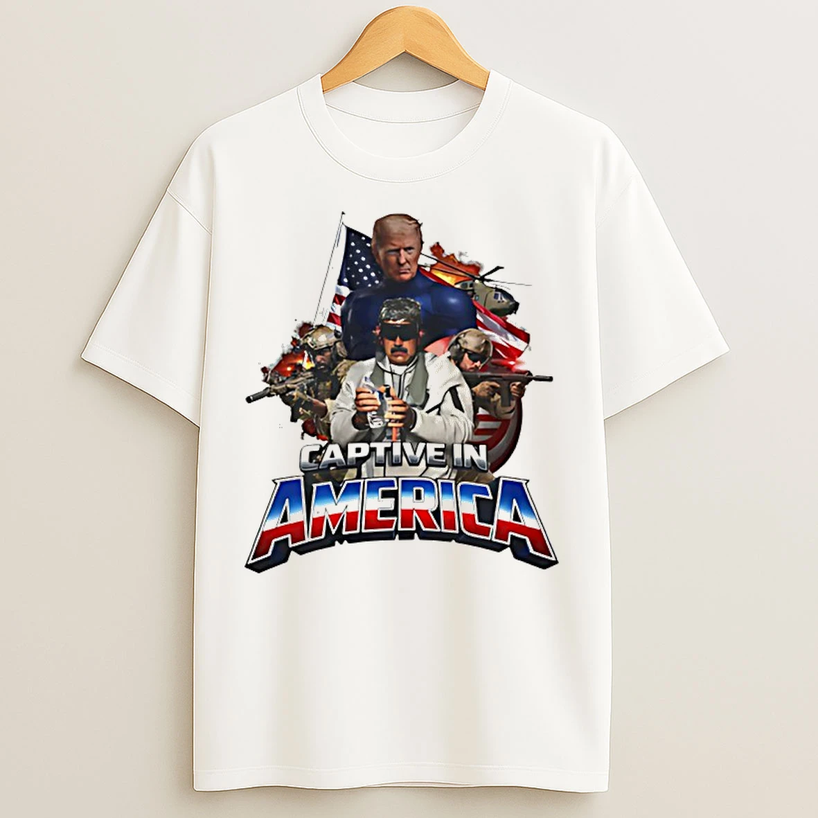 Classic Trump And Maduro Captive In America T Shirts
