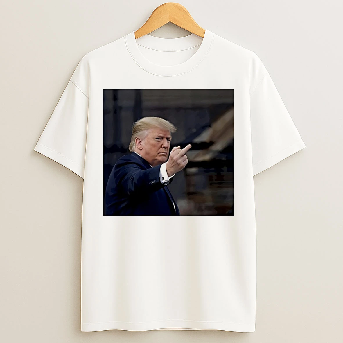 Classic Trump Gives Middle Finger On Ford Michigan T Shirts