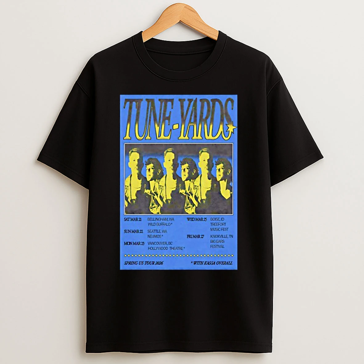 Classic Tune Yards Spring Tour 2026 T Shirts
