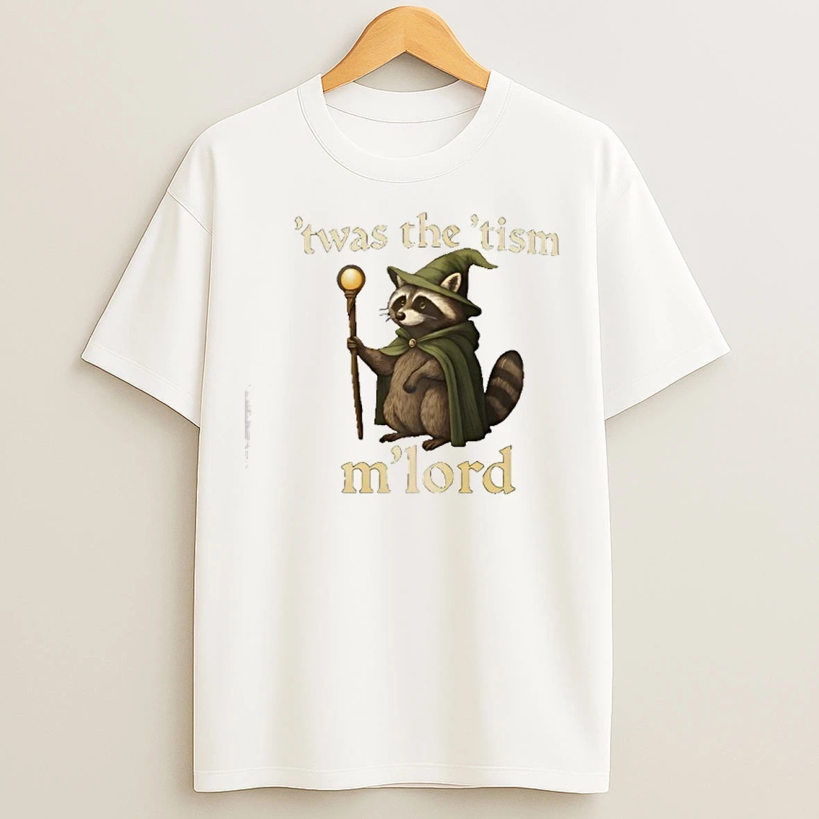 Classic Twas The Tism Mlord Raccoon Wizard T Shirts