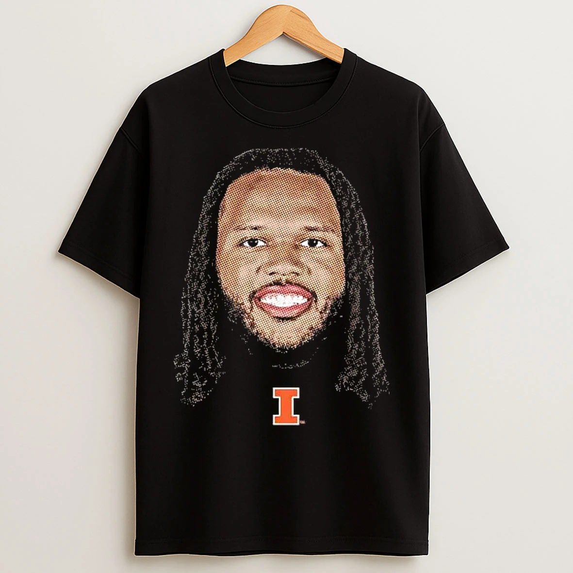Classic Ty Rodgers Portrait Head Illinois Fighting Illini T Shirts