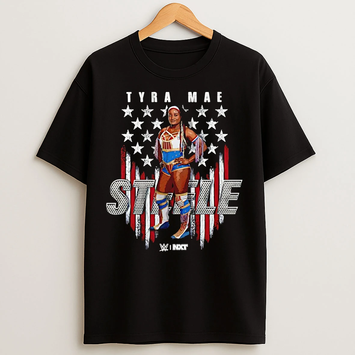 Classic Tyra Mae Steele Flag Name Wwe Graphic T Shirts