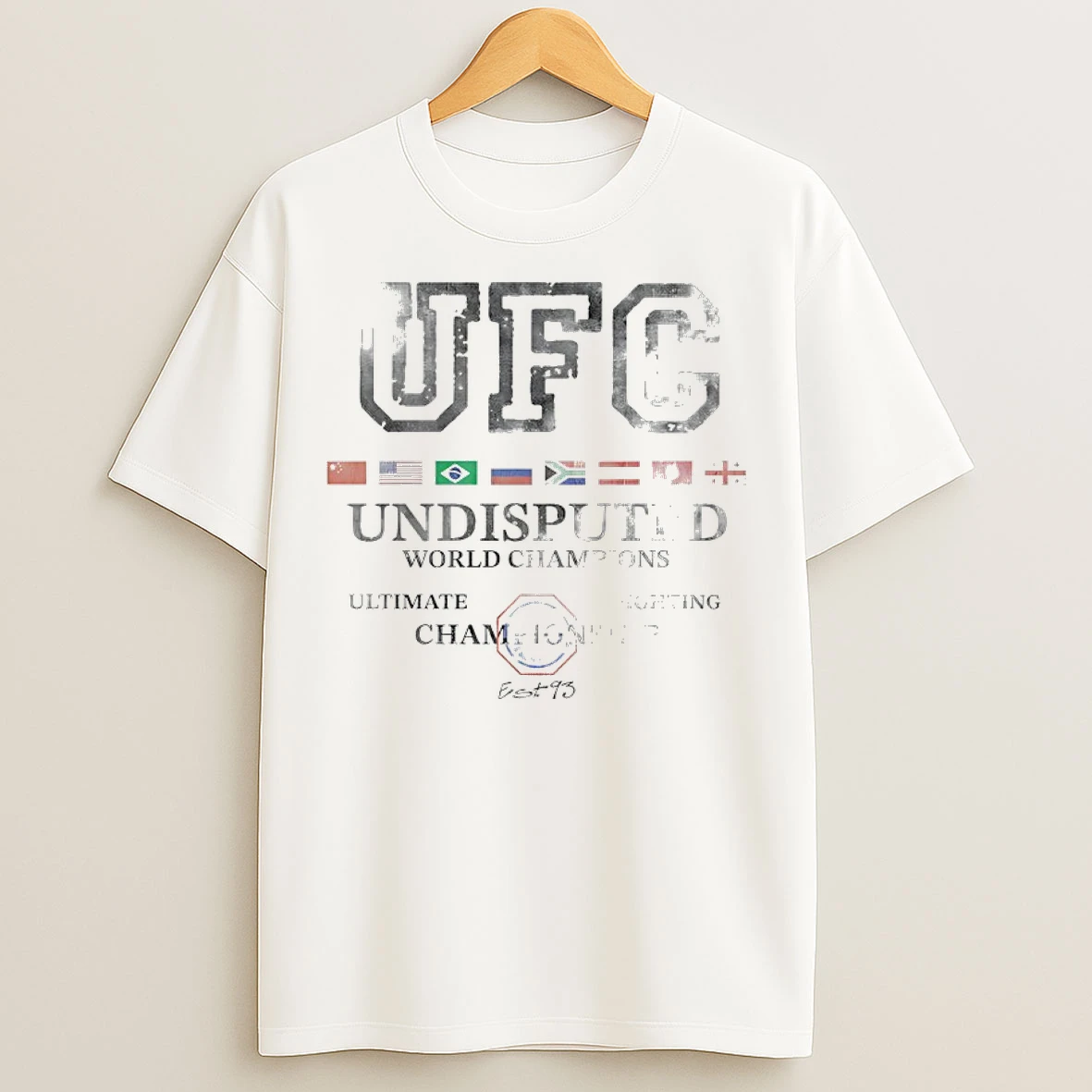 Classic Ufc Undisputed World Champions Est 1993 T Shirts