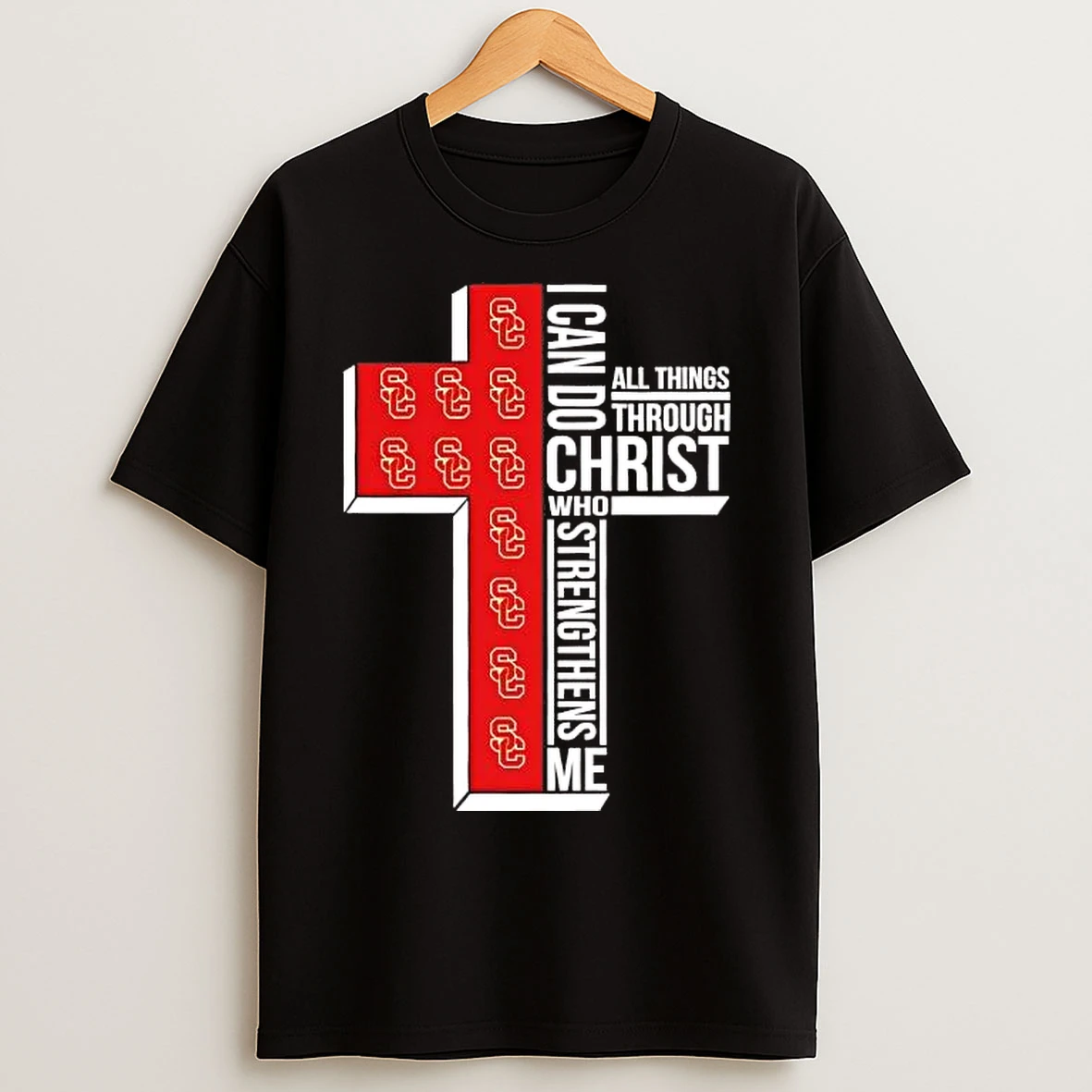 Classic Usc Trojans I Can Do All Things Through Christ T Shirts