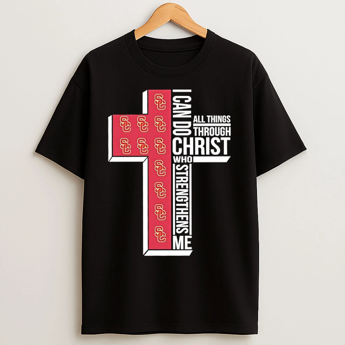 Classic Usc Trojans Womens Basketball I Can All Things Do Through Christ Who Strengthens Me T Shirts